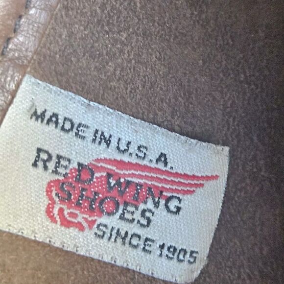 Vintage Red Wing 1155 Pecos Mens Brown Leather NailSet Boots Size 8.5 EE - Picture 11 of 11